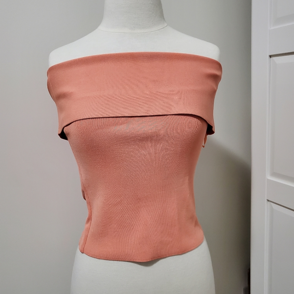 T by Alexander Wang Rayon Off Shoulder Top
